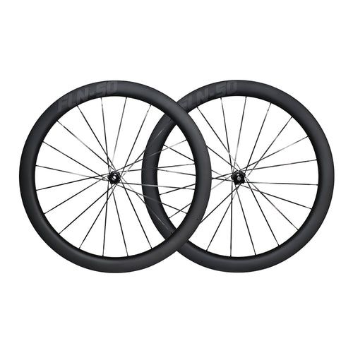 Set van twee Greengrav FLN-50 carbon wielen - Geschikt voor schijfremmen en tubeless banden